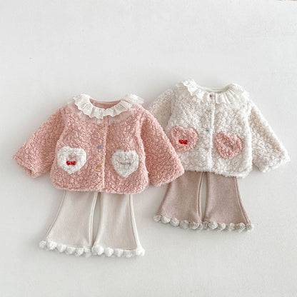 【BABY&KID】ハートポケットジャケット、フレアパンツSK108117