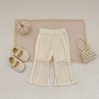 【BABY&KID】夏新作 透かし編みセットアップ、パンツSK104930