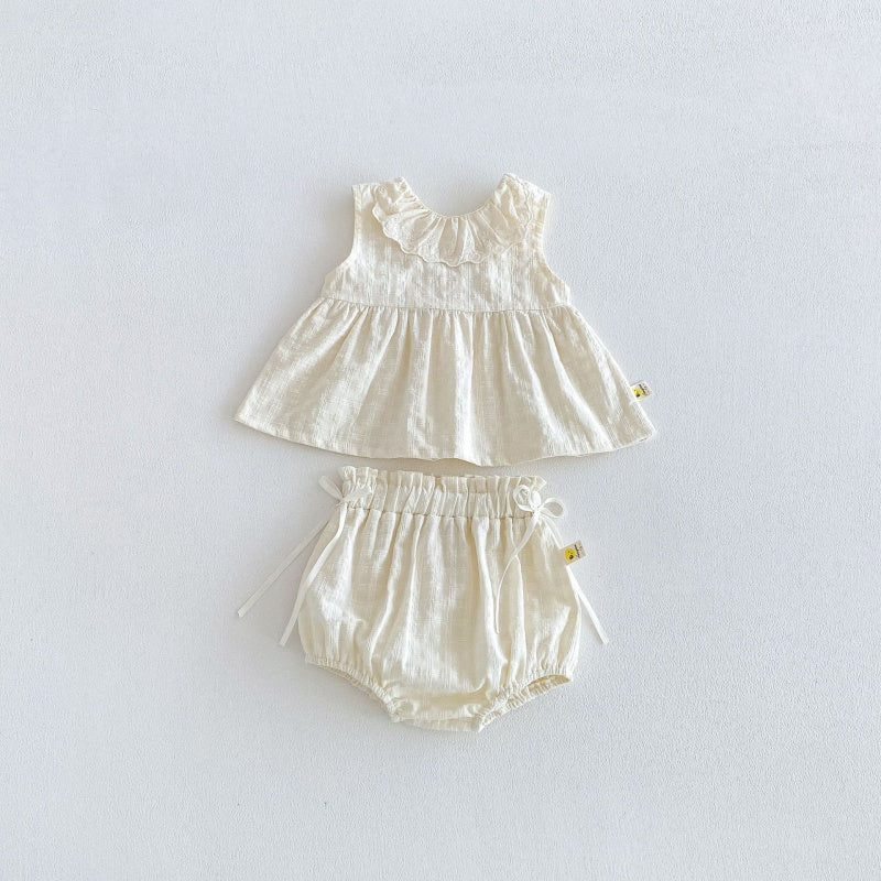 【BABY&KID】夏新作スウィートレースジャカードセットアップSK105805
