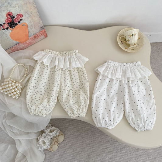 【BABY&KID】夏新作レース小花柄バルーンパンツSK106402