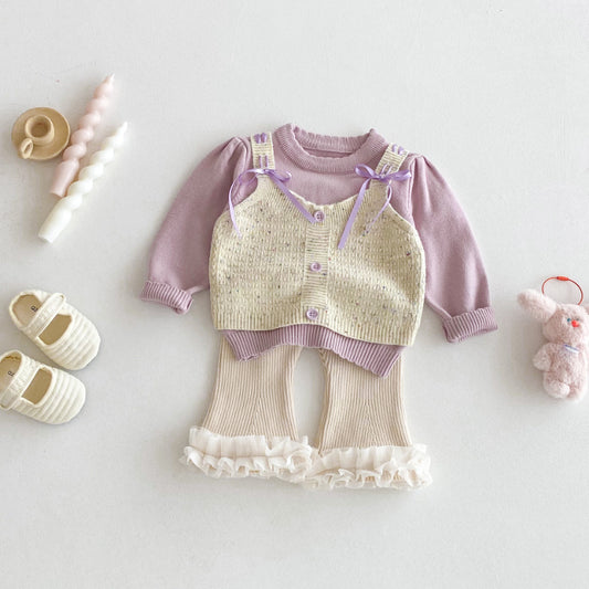 【BABY&KID】おしゃれニットセットアップSK092436