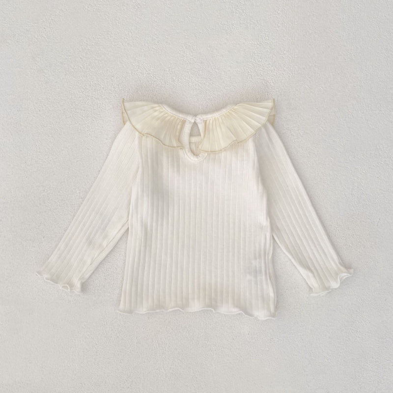 【BABY&KID】プリーツ襟長袖TシャツSK100633