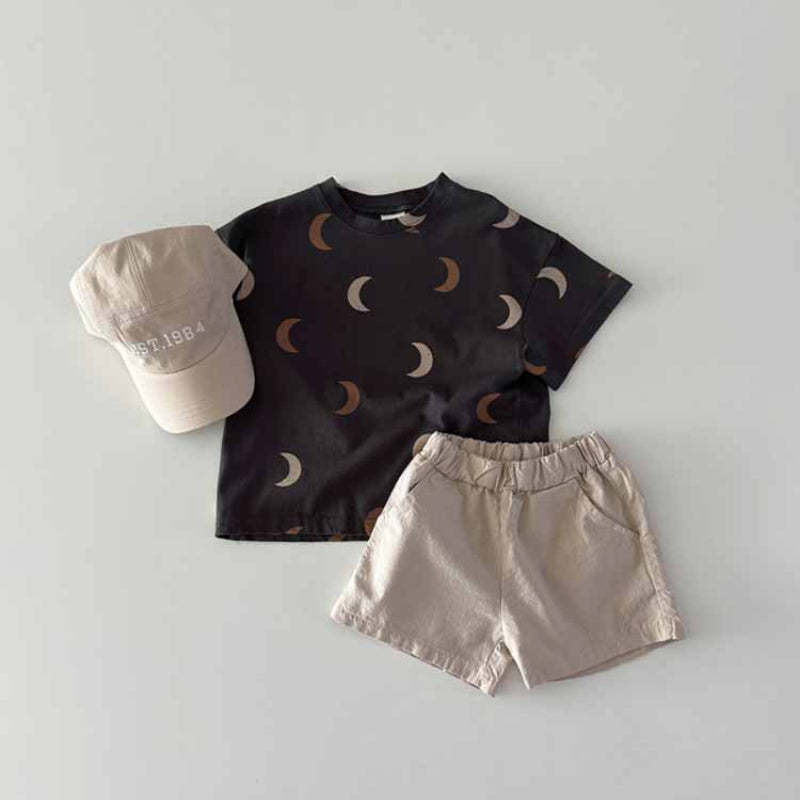 【BABY】夏新作 月総柄TシャツSK091723