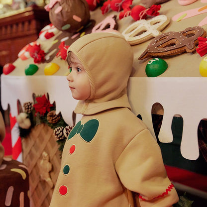 【BABY】韓国風クリスマスクッキー柄カバーオールSK102801