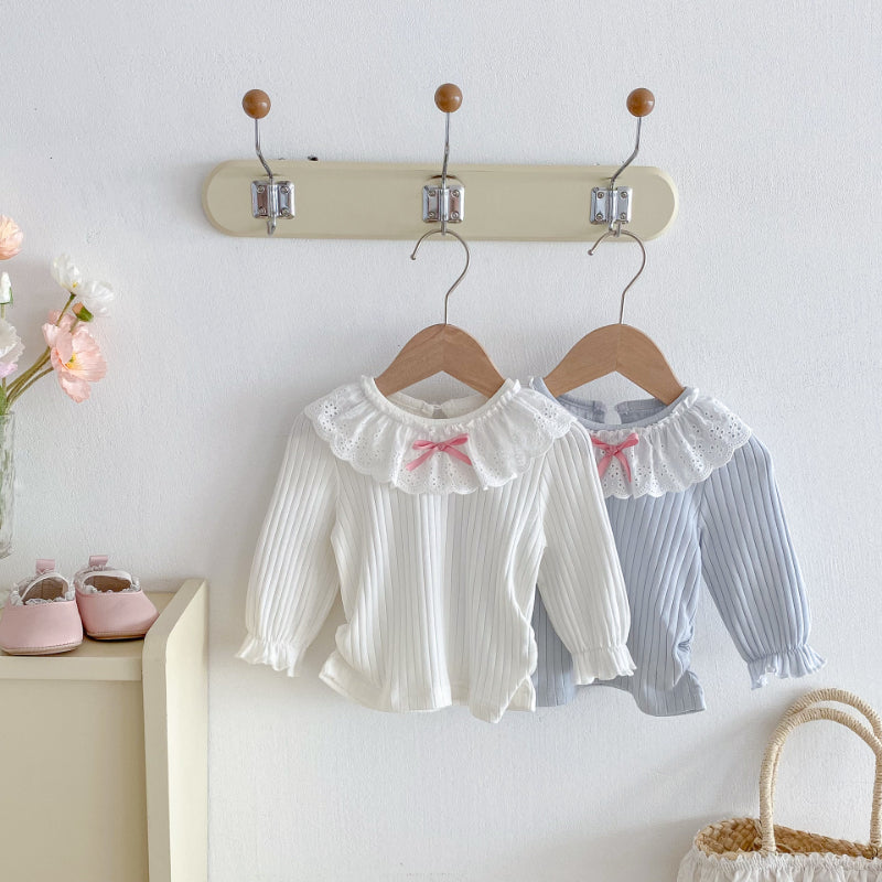 【BABY】リブフリル襟長袖TシャツSK092311
