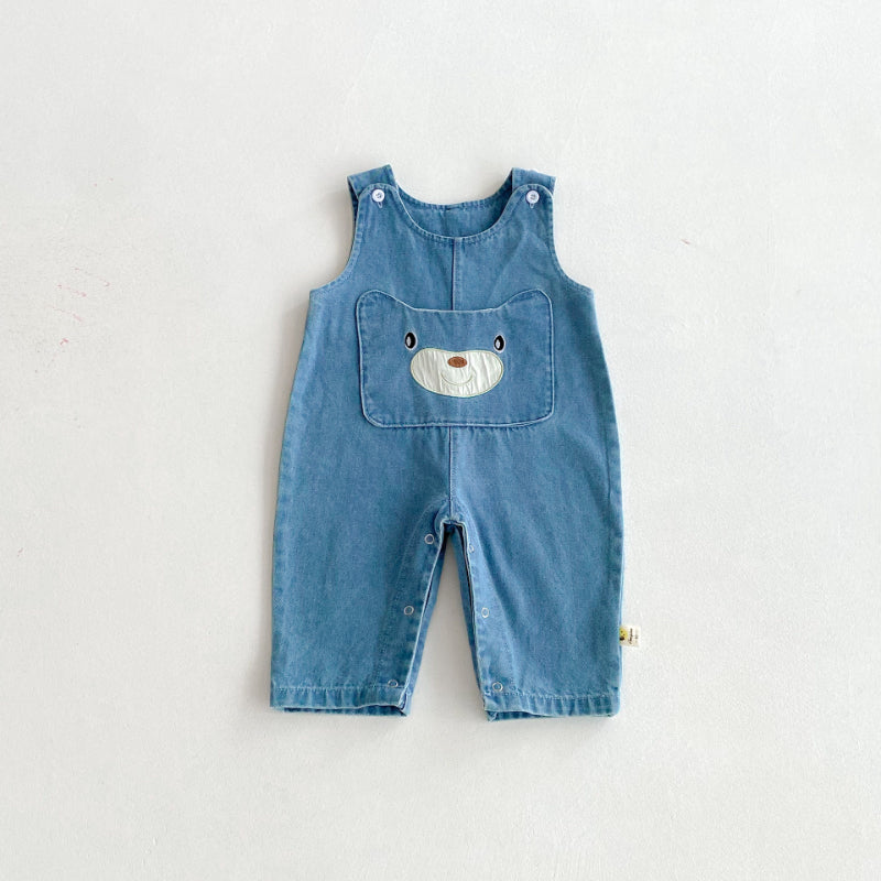 【BABY】くまポケットサロペットSK092512