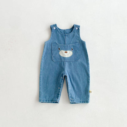 【BABY】くまポケットサロペットSK092512