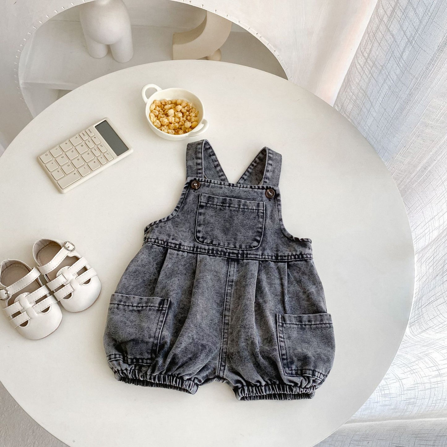 【BABY】夏新作　レトロデニムサロペット、ＴシャツSK081312