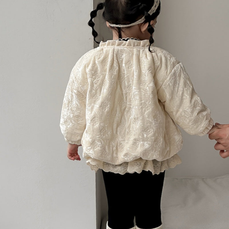 【BABY】冬新作ベロアキルティングレトロジャケットSK102726