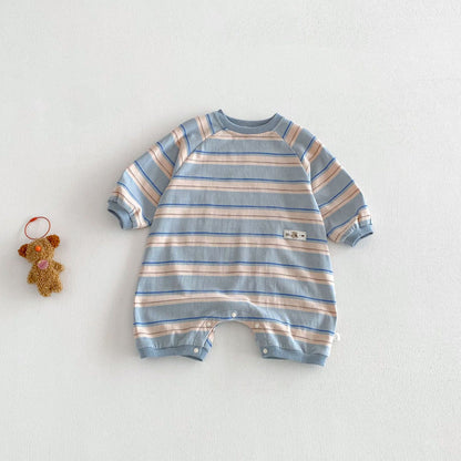 【BABY&KID】ボーダーカバーオールSK103523