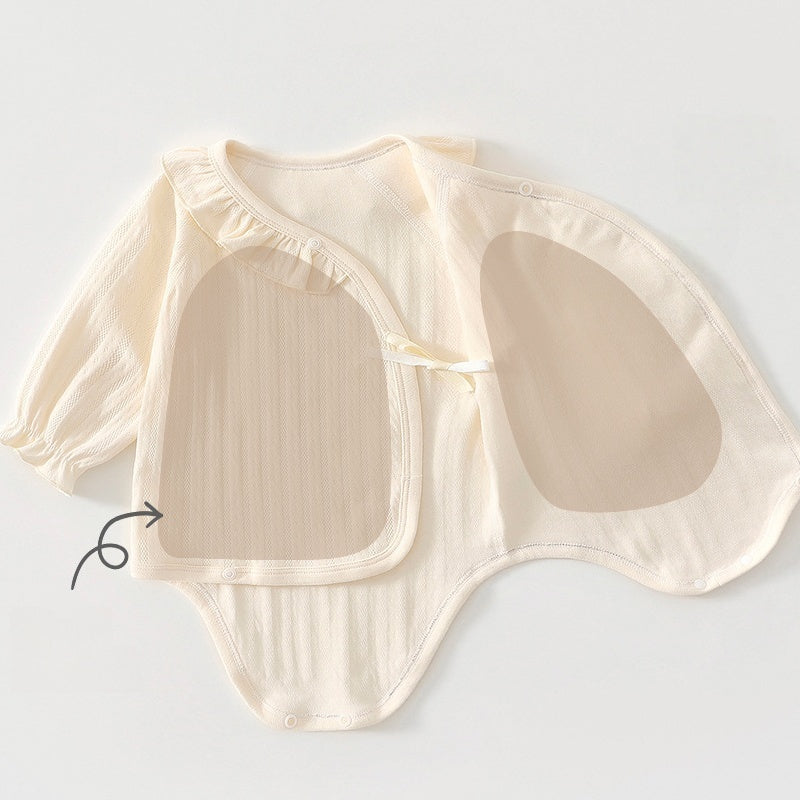 【BABY】北欧風フリルやわらかロンパースSK102613