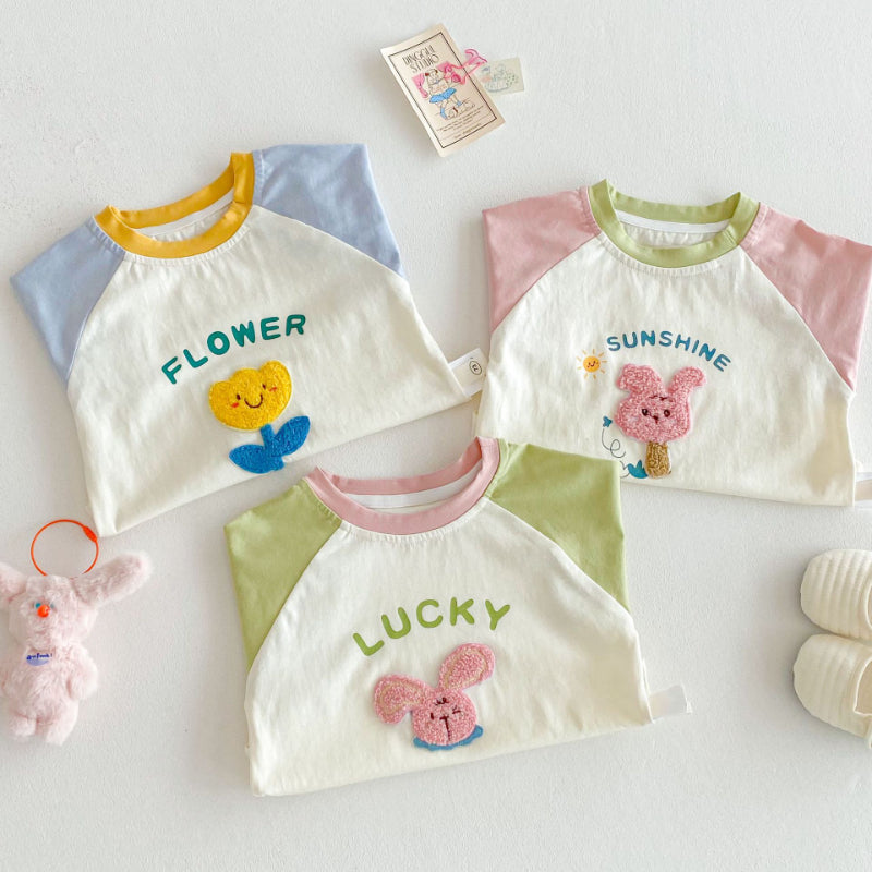 【BABY&KID】夏新作 カラーバリショートTシャツSK072006
