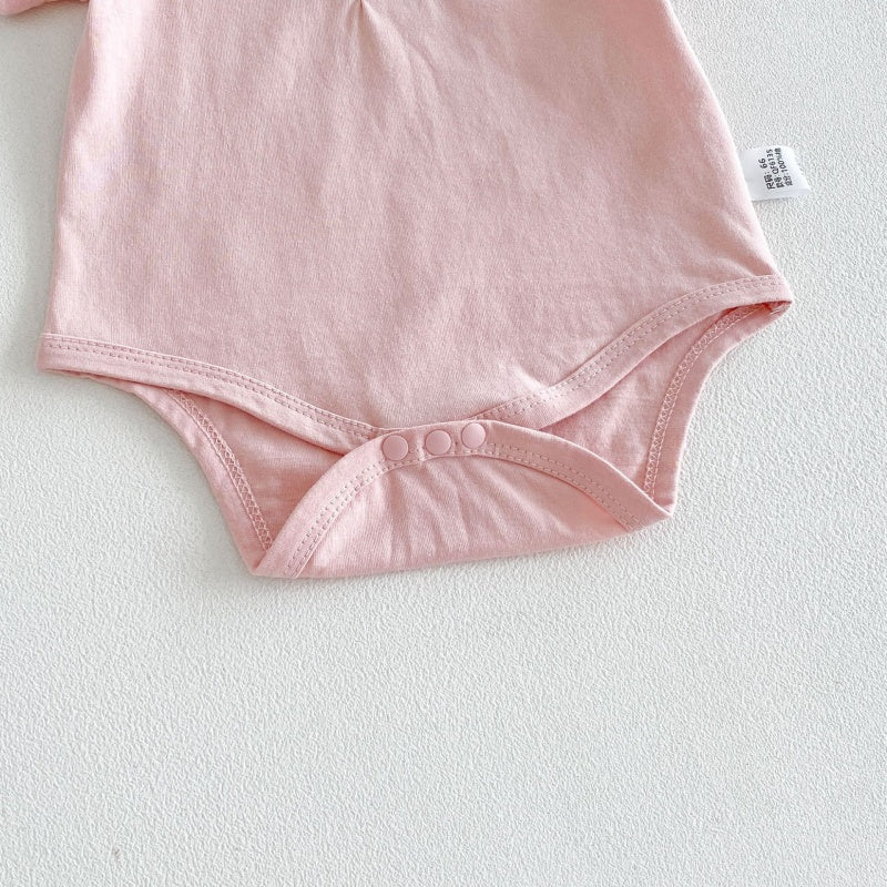 【BABY】夏新作カートゥーン刺繍ロンパースSK106517