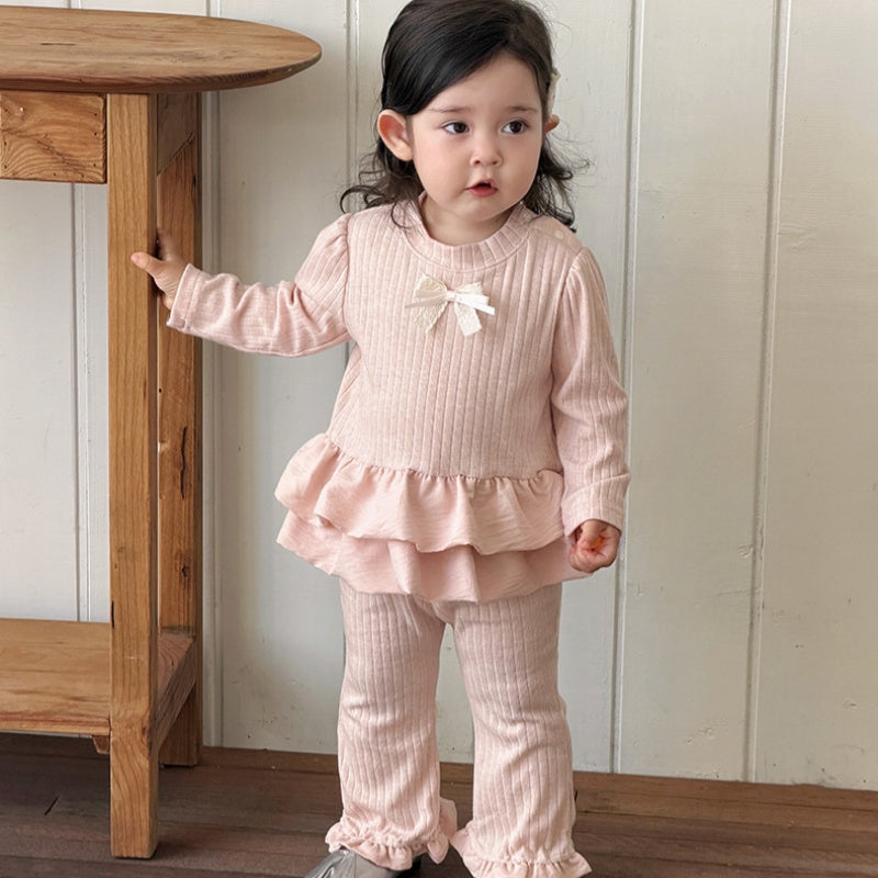 【BABY】スウィートリボンニットセットアップSK103708