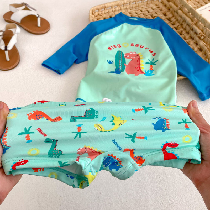 【BABY&KID】夏新作 恐竜柄長袖水着SK090925