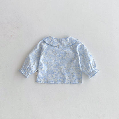 【BABY】襟付き花柄シャツSK092312