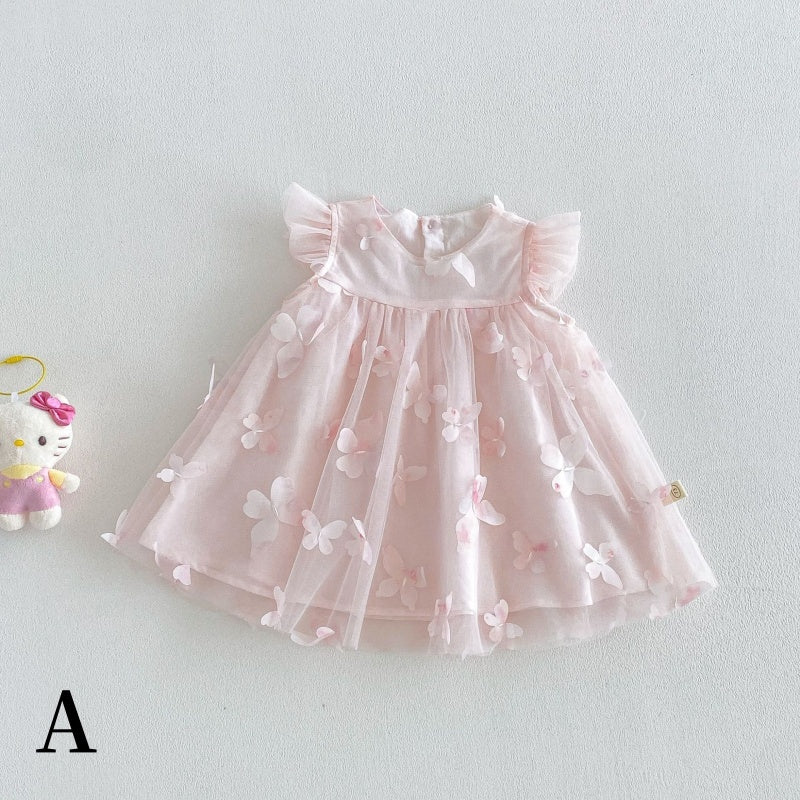 【BABY&KID】夏新作立体バタフライワンピースSK106112