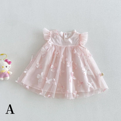 【BABY&KID】夏新作立体バタフライワンピースSK106112