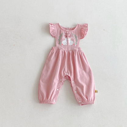 【BABY】うさぎサロペットパンツ（長ズボン）SK092308