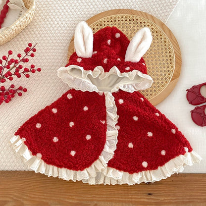 【BABY】フリルうさ耳ケープSK102935