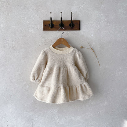 【BABY&KID】冬新作女の子の純色冬ワンピースSK11316