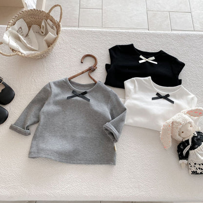 【BABY】韓国風蝶結び長袖TシャツSK100323