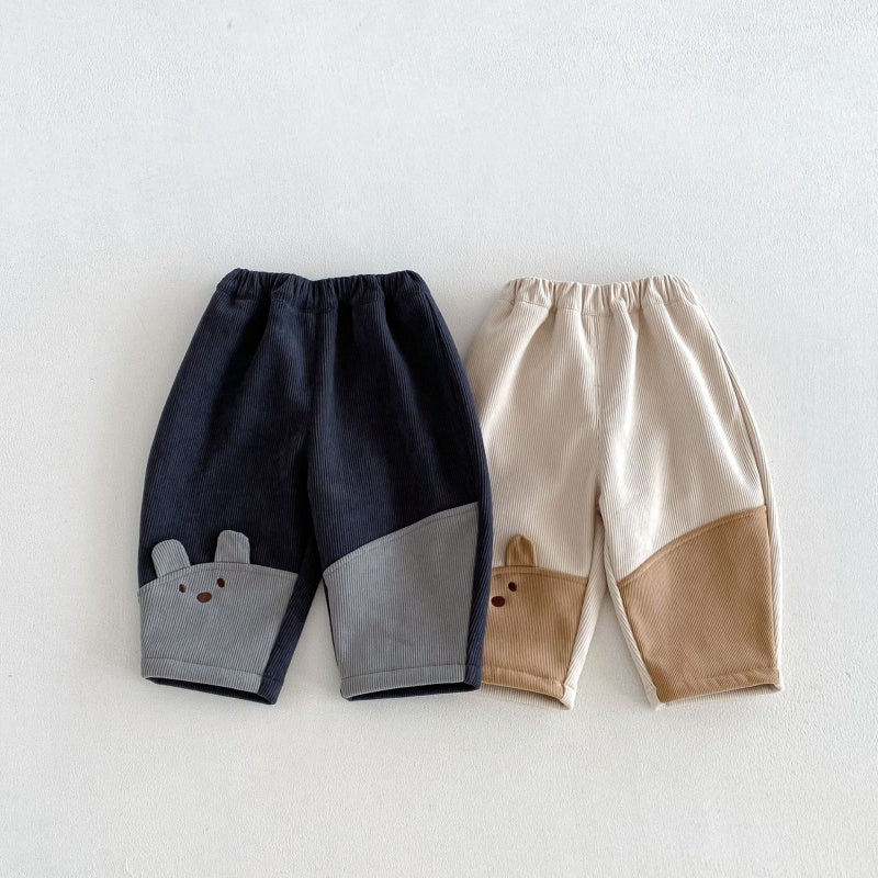 【BABY&KID】冬新作配色裏起毛パンツSK108508