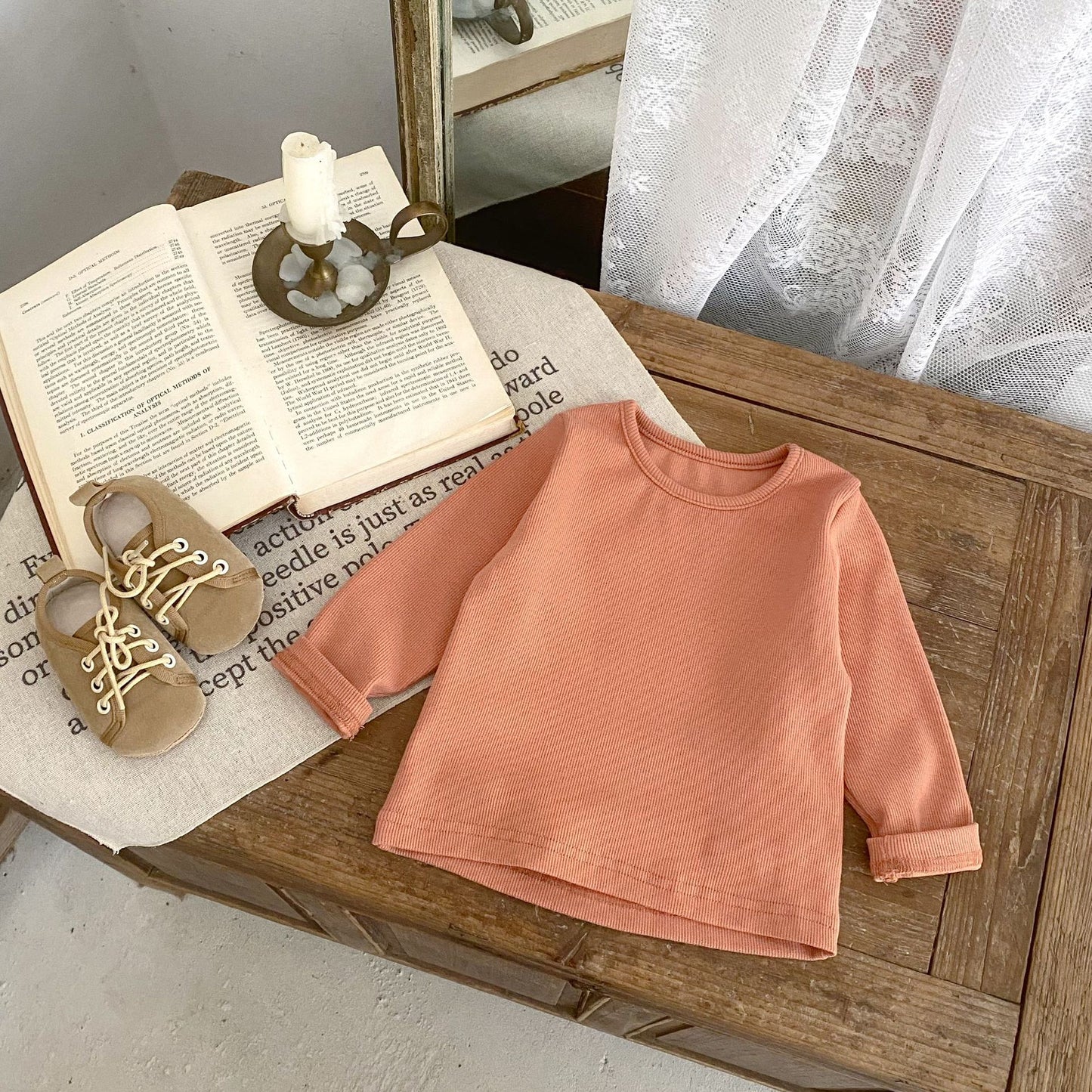 【BABY&KID】タイガー柄サロペット、無地トップスSK061011