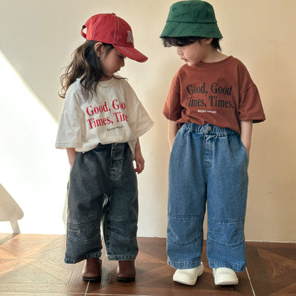 【BABY&KID】夏新作 Good times半袖トップスSK063026