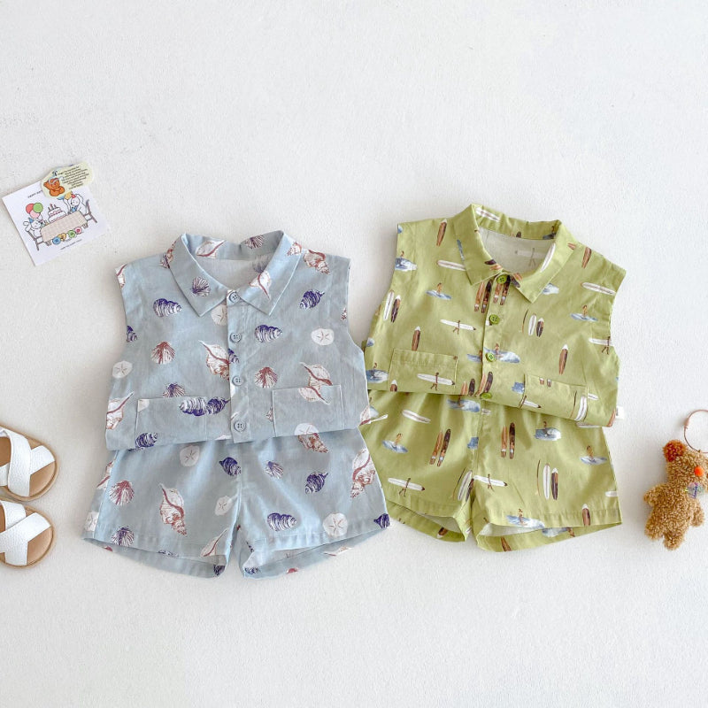 【BABY&KID】夏新作 ビーチスタイルセットアップSK070214