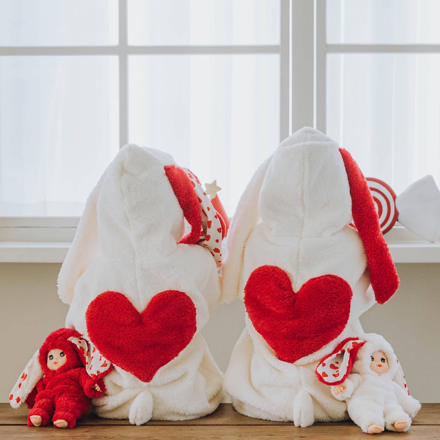 【BABY】うさぎデザインもこもこカバーオールSK102814