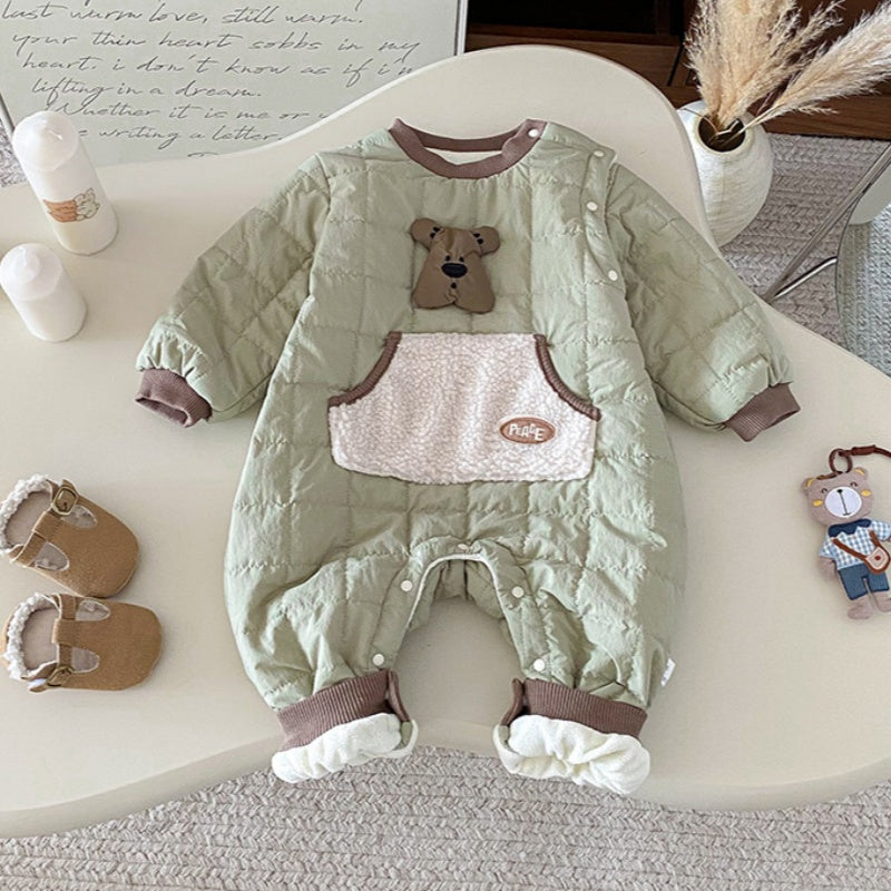 【BABY】冬新作韓国風大きめポケットカバーオールSK102720