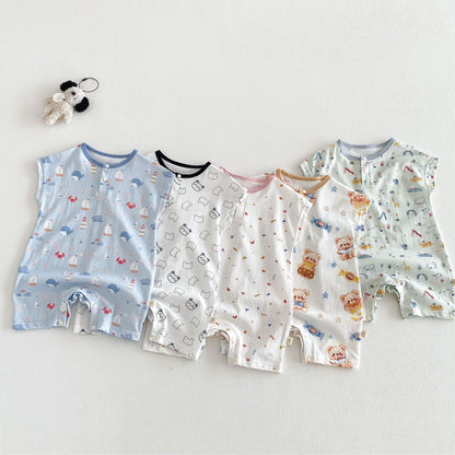 【BABY&KID】夏新作 カートゥーンカバーオールSK105120
