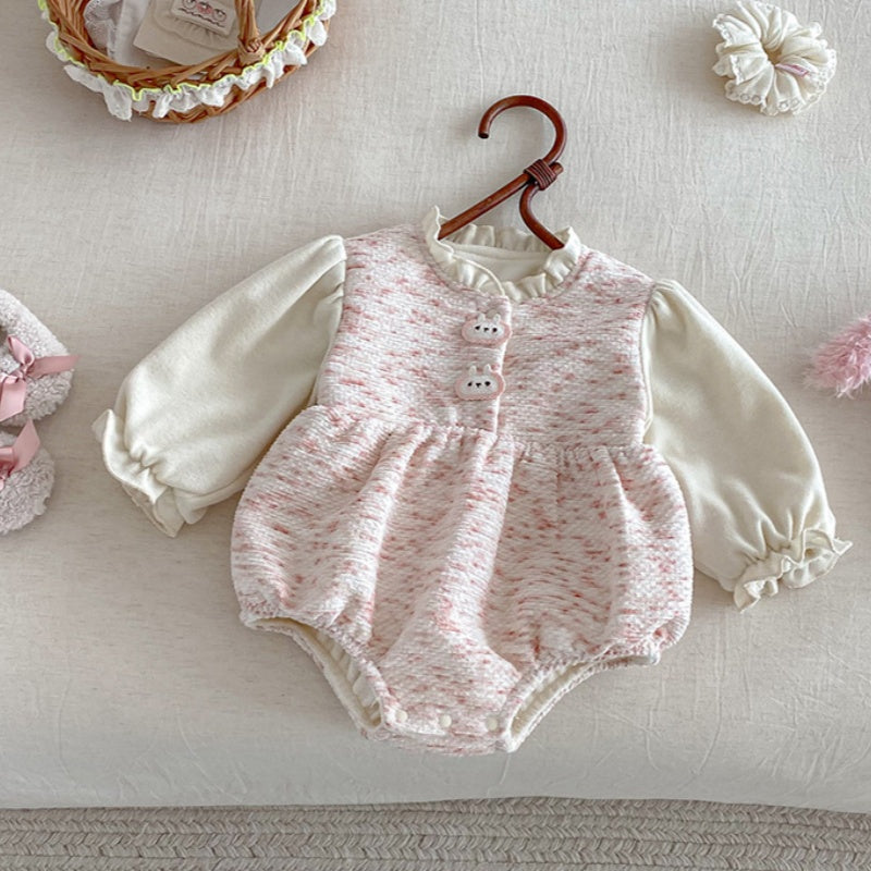 【BABY】冬新作うさぎあったかカバーオールSK103003