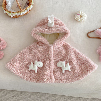 【BABY】冬新作ユニコーンあったか厚手ケープSK103116