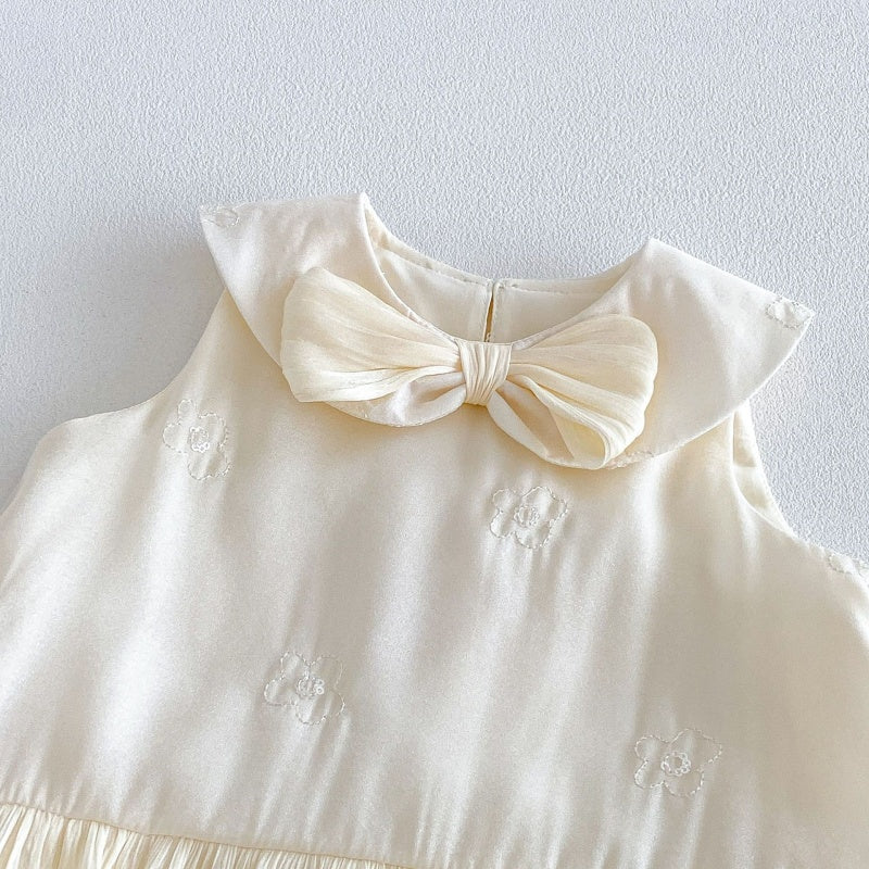 【BABY&KID】夏新作丸襟蝶結びワンピースSK106106