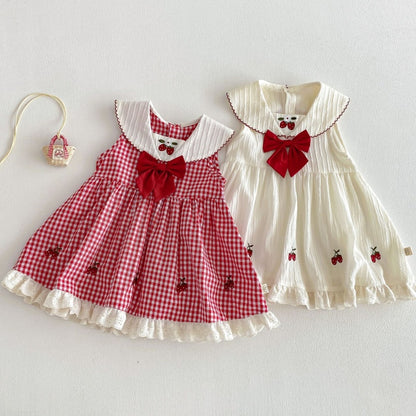 【BABY&KID】夏新作 いちごチェックワンピースSK105210