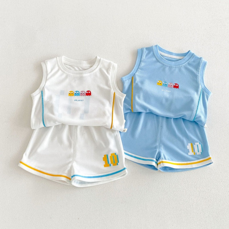 【BABY&KID】夏新作カートゥーンプリントセットアップSK105907