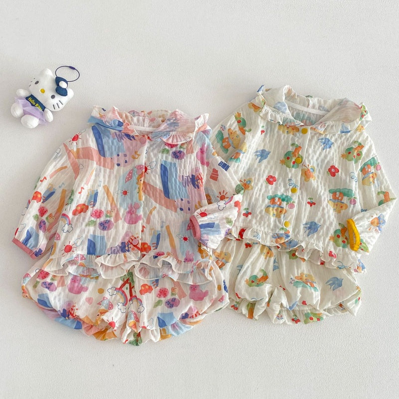【BABY&KID】夏新作 フード付き薄手セットアップSK105211