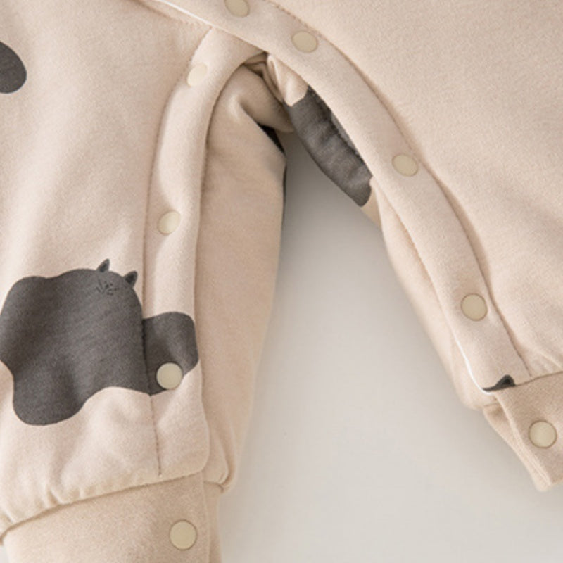 [BABY] New Winter Cat Quilted Coverall SK108216
