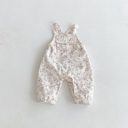 【BABY】花柄ポケットサロペット、トップスSK092532