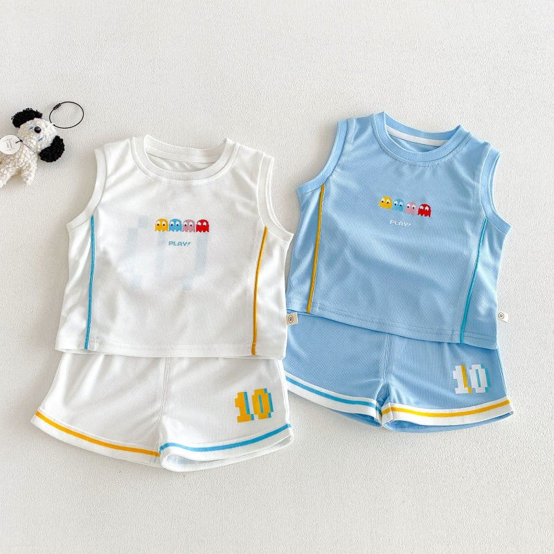 【BABY&KID】夏新作カートゥーンプリントセットアップSK105907
