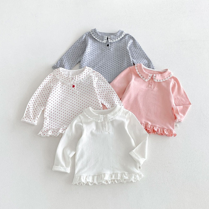 【BABY&KID】丸襟長袖トップスSK106616
