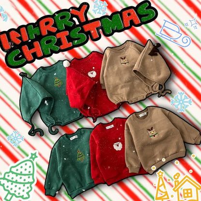 【BABY】クリスマス刺繍裏起毛カバーオールSK102809