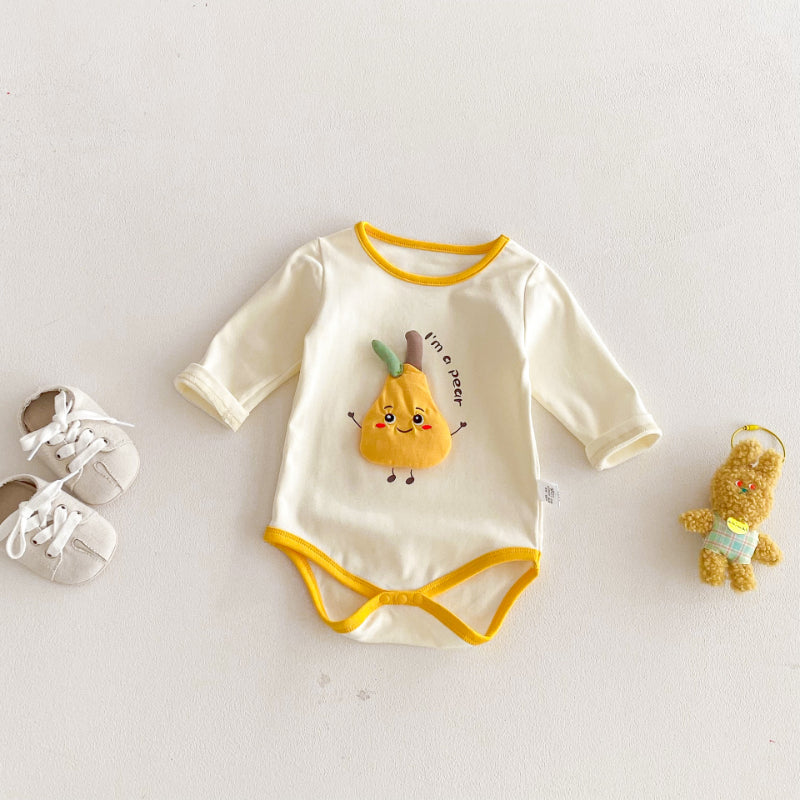 【BABY】洋梨モチーフフルーツロンパースSK103608