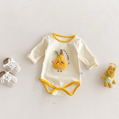 【BABY】洋梨モチーフフルーツロンパースSK103608
