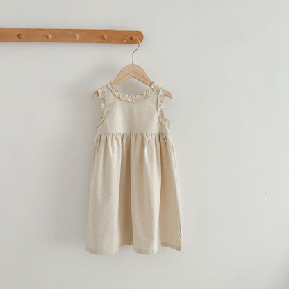 【姉妹服】夏新作 フリル袖ノースリーブロンパース、ワンピースSK081619