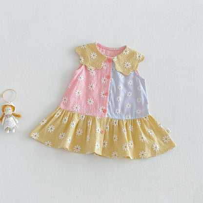 【BABY&KID】夏新作フラワー総柄ワンピース、セットアップSK106103
