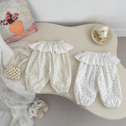 【BABY&KID】夏新作レース小花柄バルーンパンツSK106402
