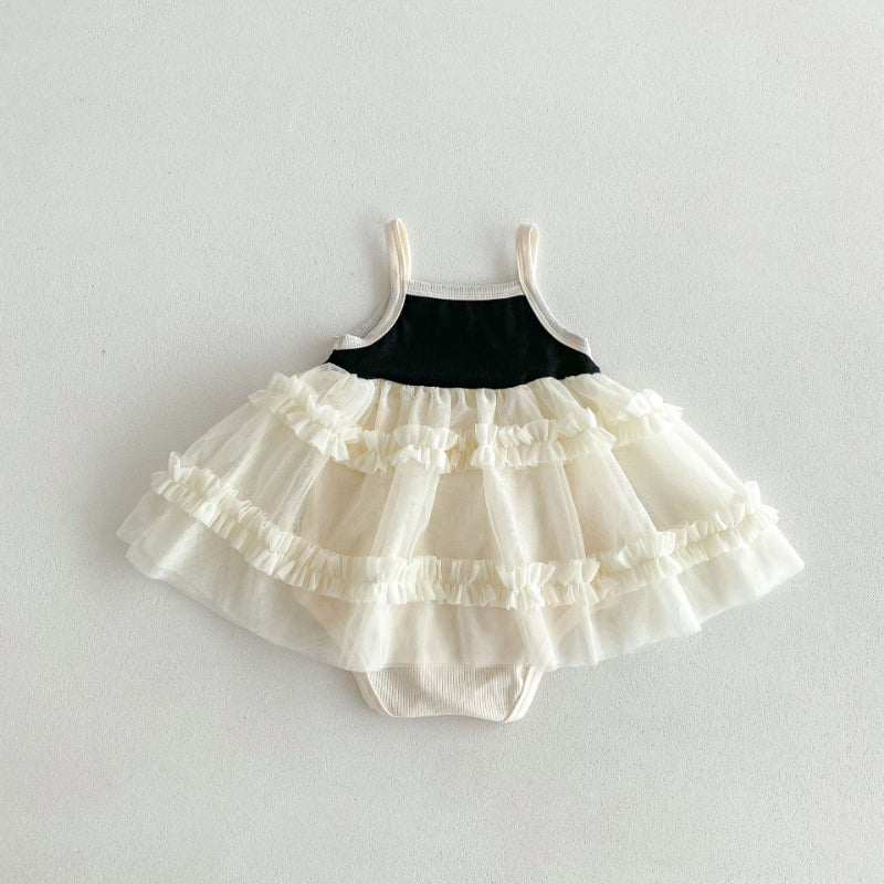 【BABY】夏新作 チュールキャミロンパースSK072205